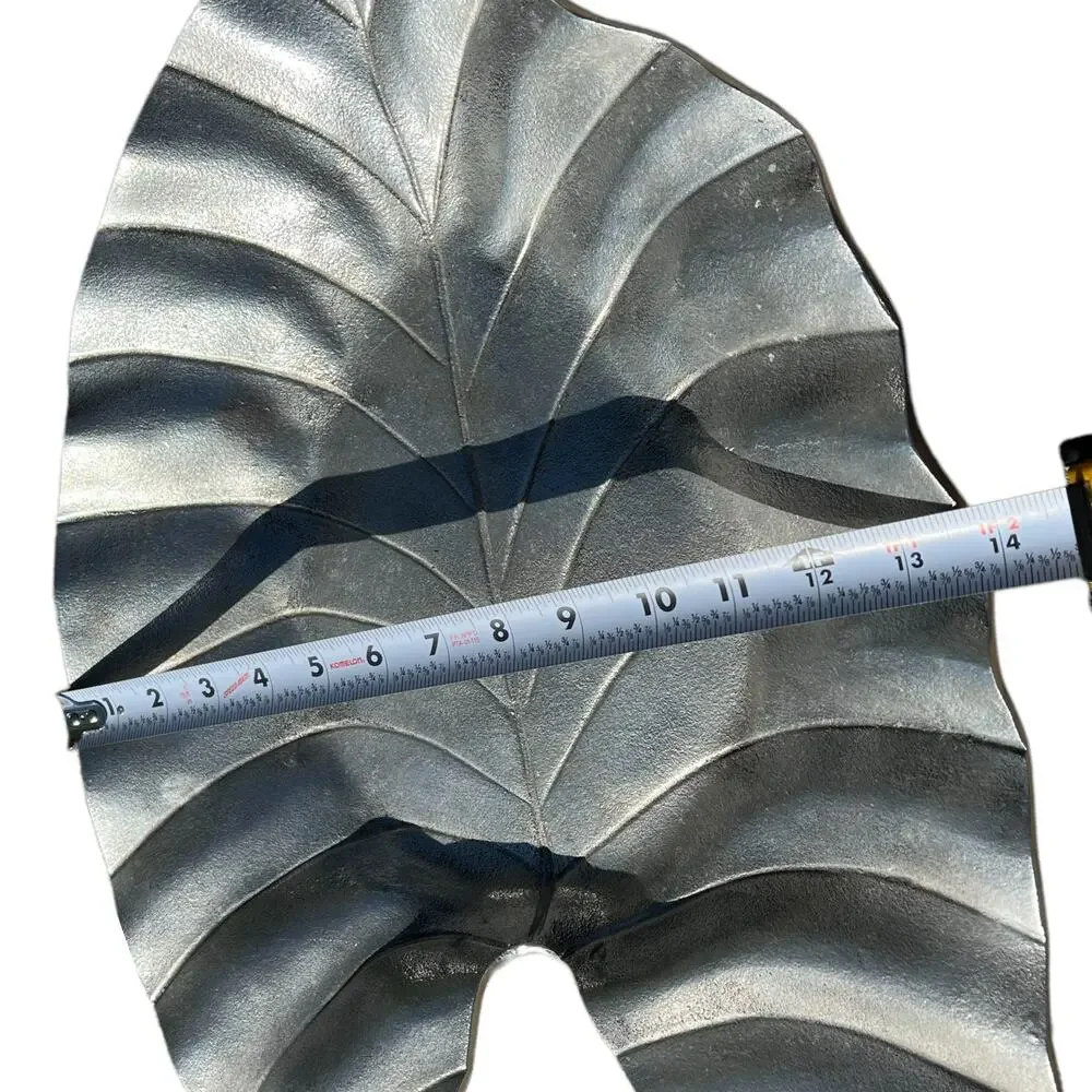 Pottery Barn Large Metal Leaf Console Bowl Dish